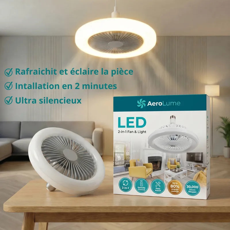 Ventilateur LED de plafond - Maintient votre intérieur au frais
