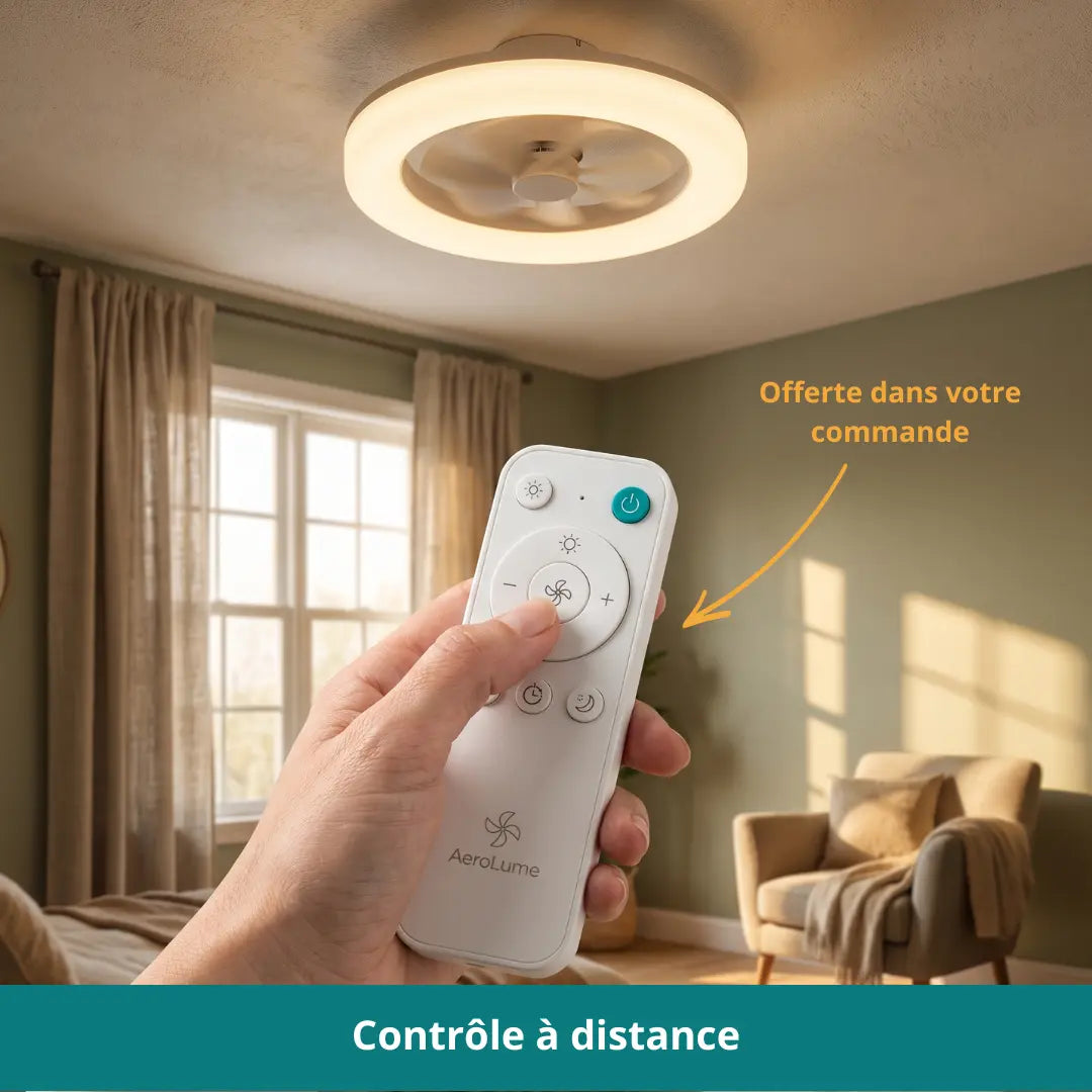 Ventilateur LED de plafond - Maintient votre intérieur au frais