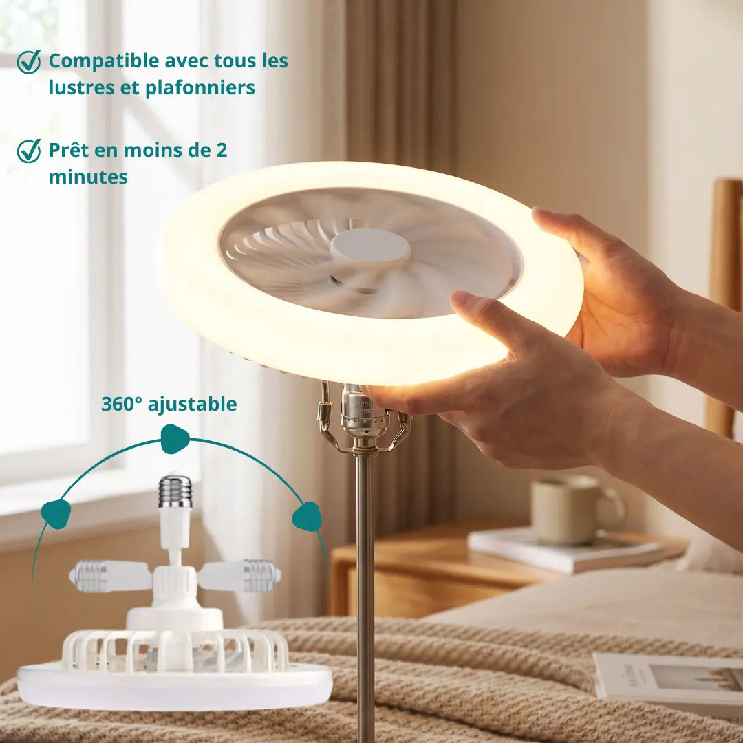 Ventilateur LED de plafond - Maintient votre intérieur au frais