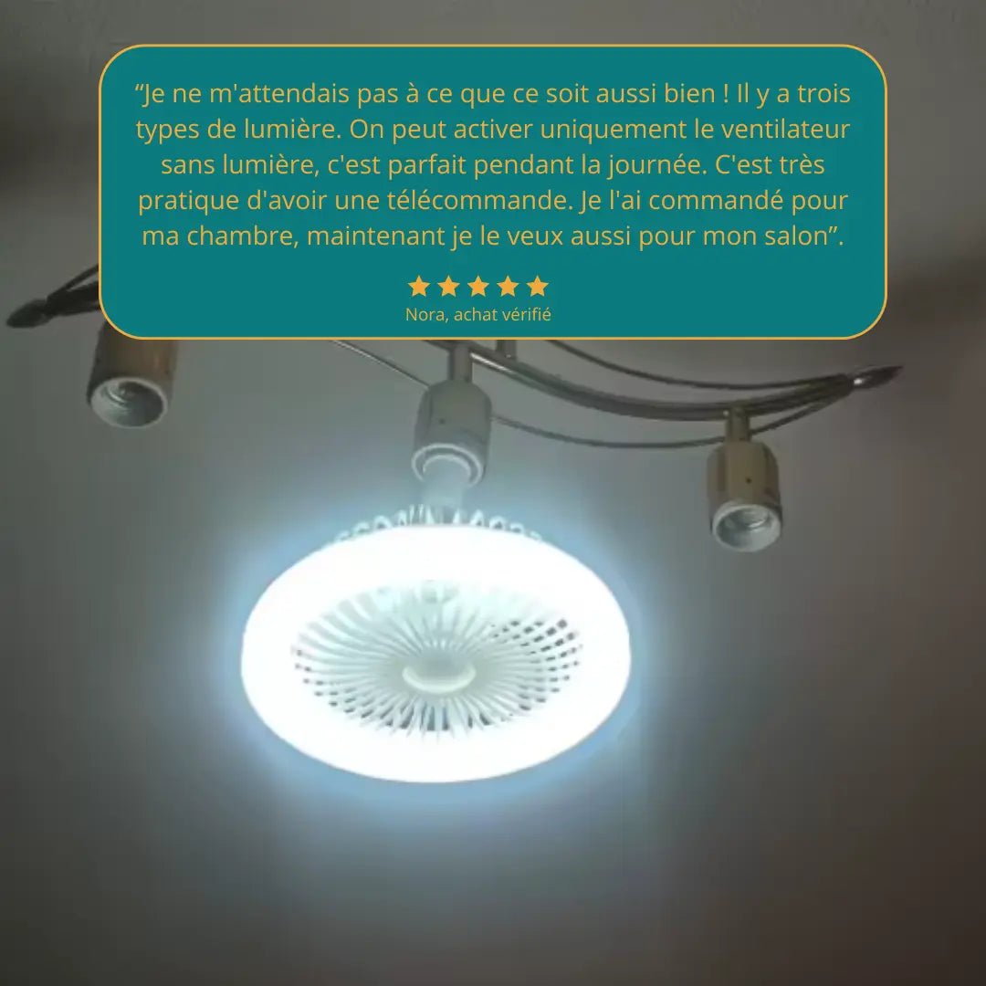 Ventilateur LED de plafond - Maintient votre intérieur au frais